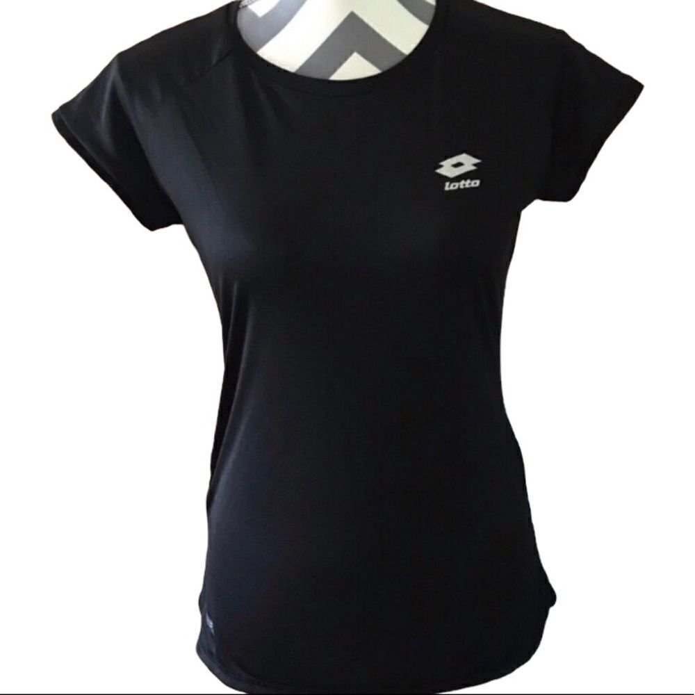Lotto Italian Sport MEDIUM Black Workout Shirt